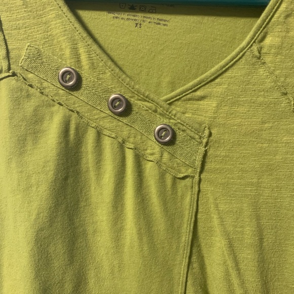 Neon Buddha V Neck Long Sleeve Tunic - Picture 4 of 4